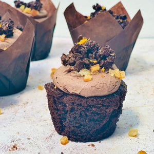 Chocolate Orange Crunch Muffin (Vegan)