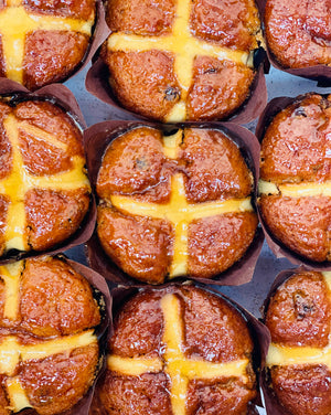 Hot Cross Muffins - Vegan